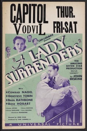 En dvd sur amazon A Lady Surrenders