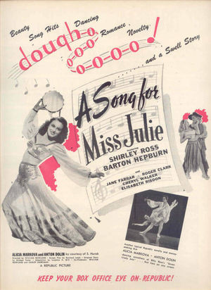 En dvd sur amazon A Song for Miss Julie