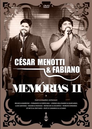 En dvd sur amazon César Menotti & Fabiano - Memórias II