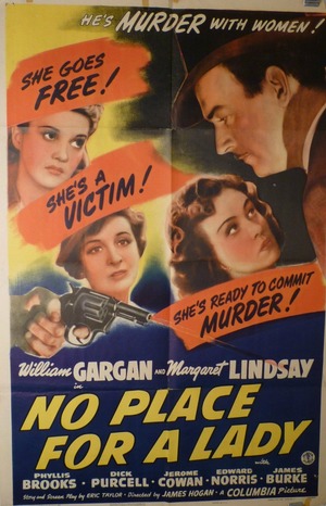 En dvd sur amazon No Place for a Lady