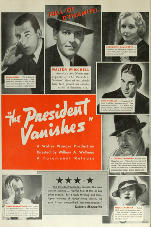 En dvd sur amazon The President Vanishes
