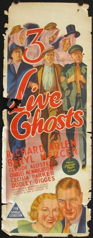 En dvd sur amazon Three Live Ghosts