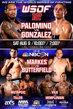 En dvd sur amazon World Series of Fighting 12: Palomino vs Gonzalez